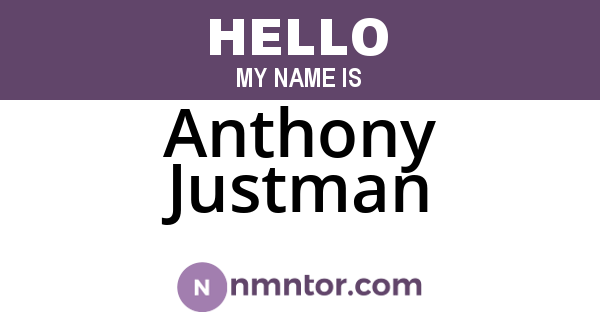 Anthony Justman