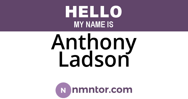 Anthony Ladson