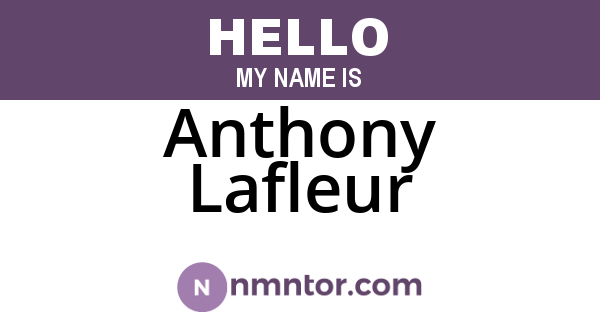 Anthony Lafleur