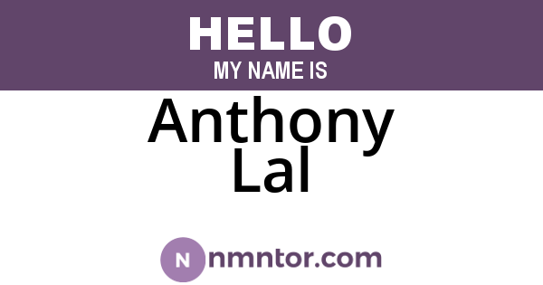 Anthony Lal