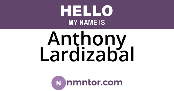 Anthony Lardizabal