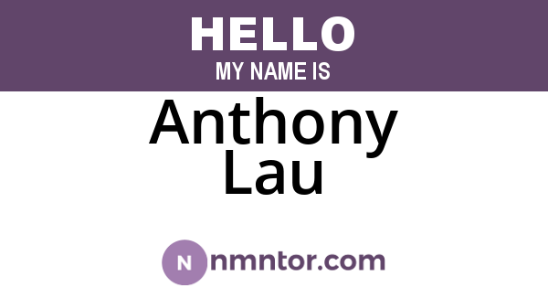 Anthony Lau