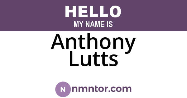 Anthony Lutts