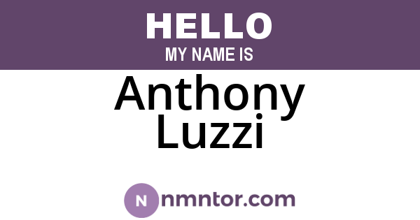 Anthony Luzzi
