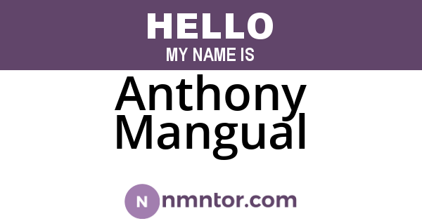 Anthony Mangual
