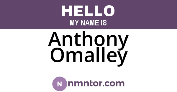 Anthony Omalley