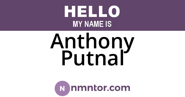 Anthony Putnal