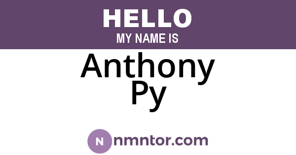 Anthony Py