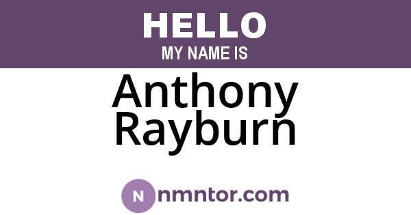 Anthony Rayburn