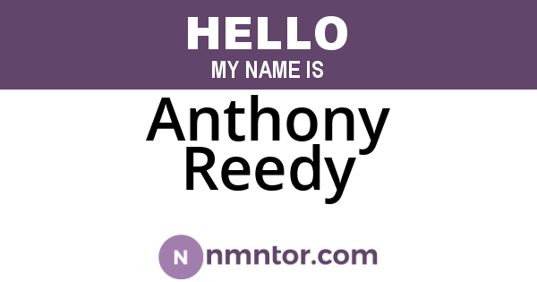 Anthony Reedy