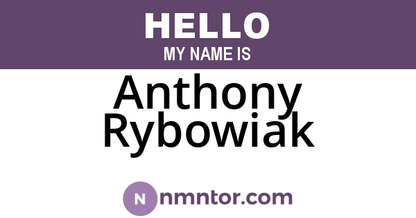 Anthony Rybowiak