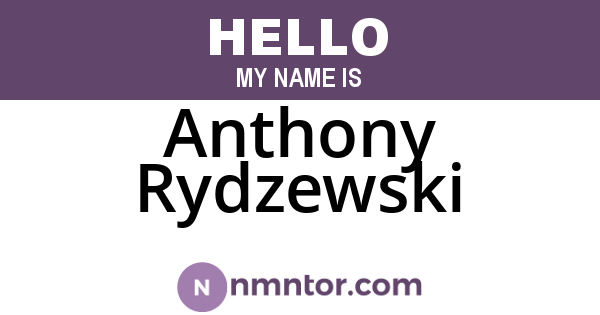Anthony Rydzewski