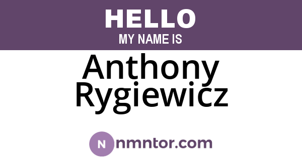 Anthony Rygiewicz