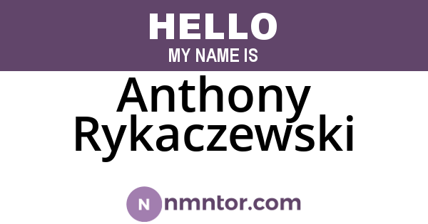 Anthony Rykaczewski