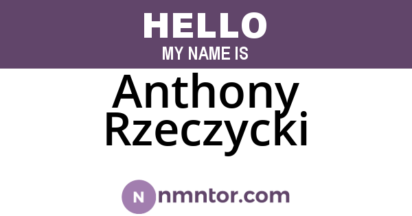 Anthony Rzeczycki