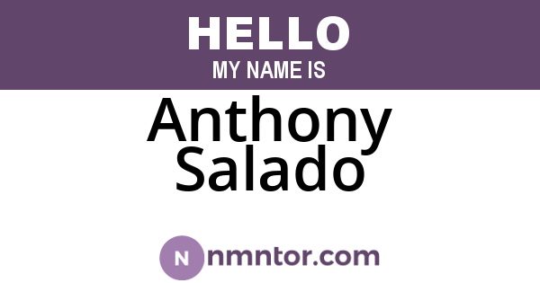 Anthony Salado
