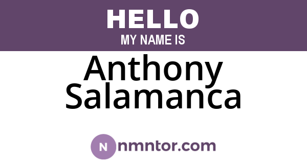 Anthony Salamanca