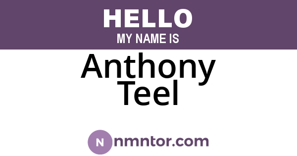 Anthony Teel