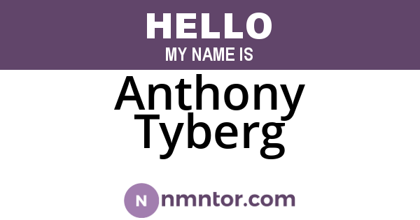 Anthony Tyberg