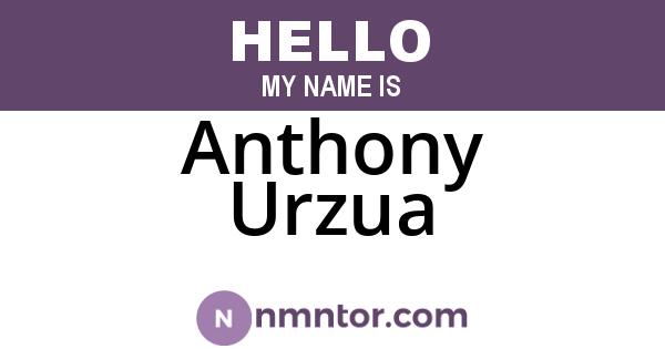 Anthony Urzua