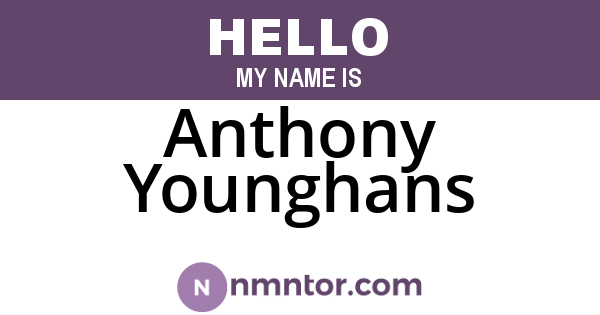 Anthony Younghans