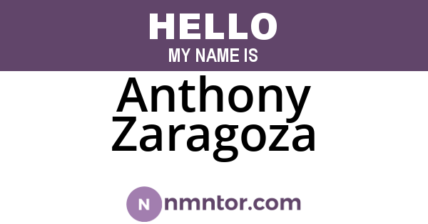 Anthony Zaragoza