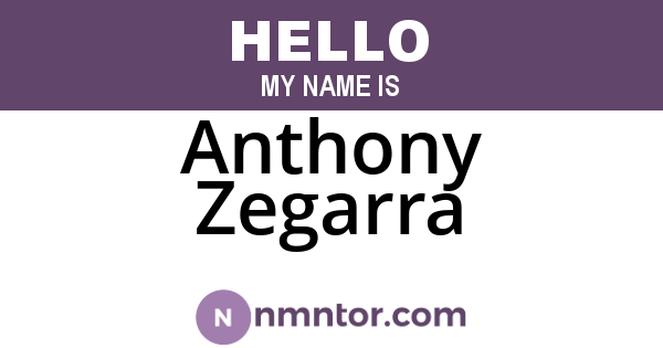 Anthony Zegarra