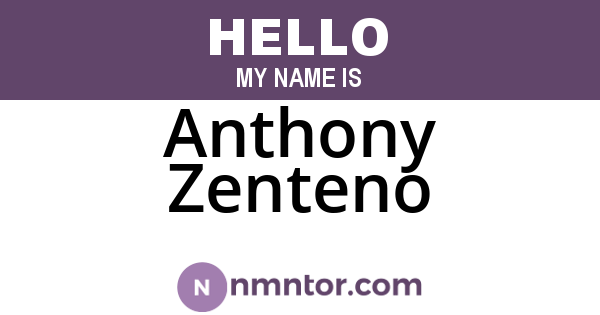 Anthony Zenteno