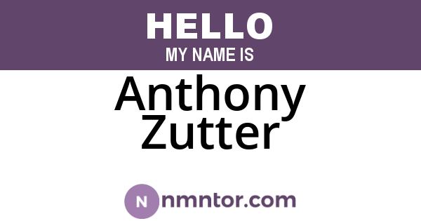 Anthony Zutter