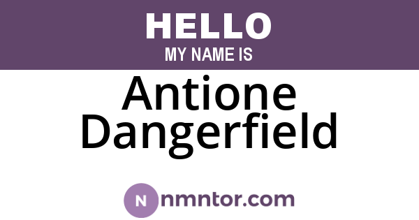 Antione Dangerfield