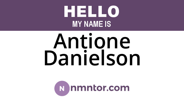 Antione Danielson