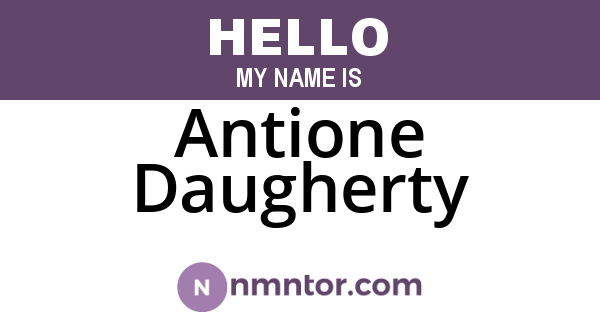 Antione Daugherty