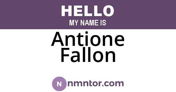 Antione Fallon