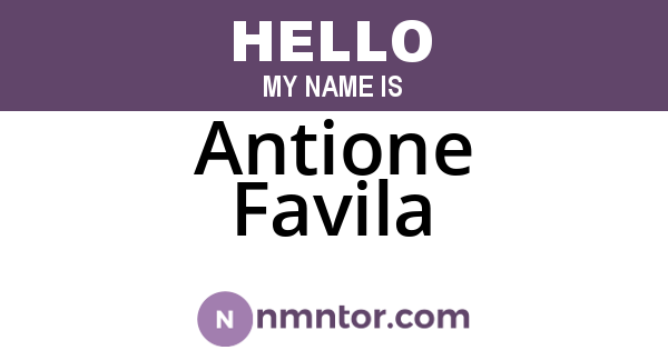 Antione Favila