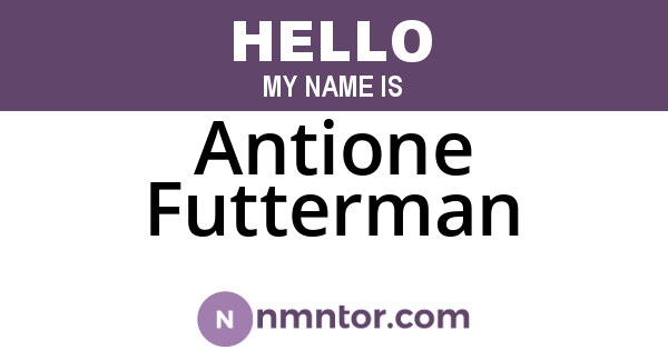 Antione Futterman