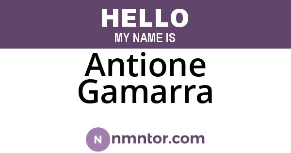 Antione Gamarra