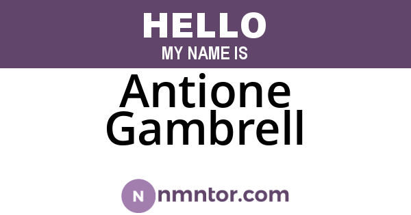 Antione Gambrell
