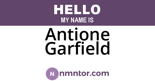 Antione Garfield