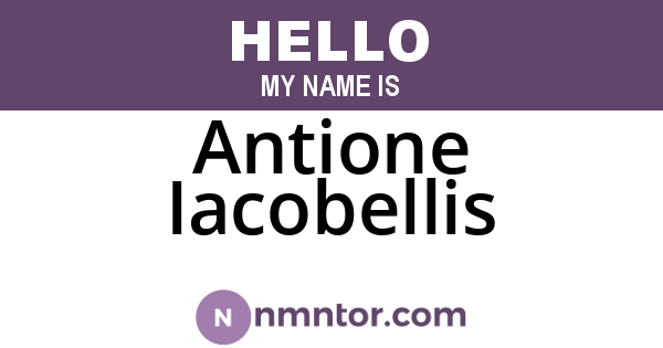 Antione Iacobellis