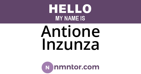 Antione Inzunza