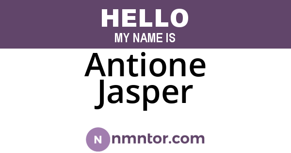 Antione Jasper