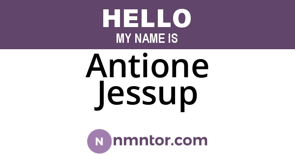 Antione Jessup
