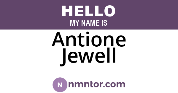 Antione Jewell