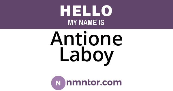 Antione Laboy