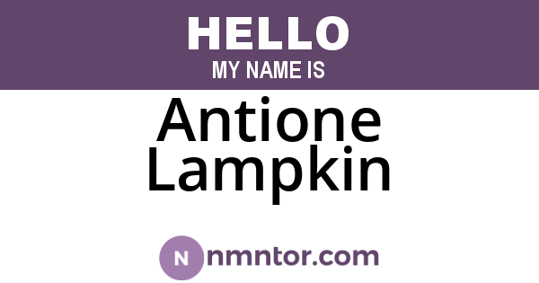 Antione Lampkin