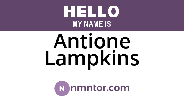 Antione Lampkins