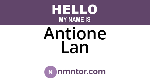 Antione Lan