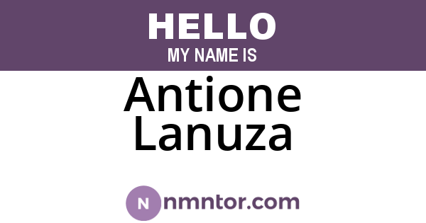 Antione Lanuza