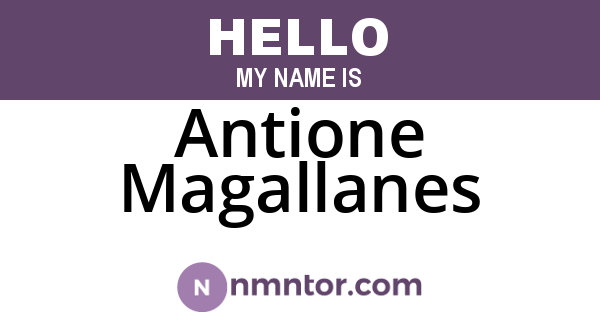 Antione Magallanes