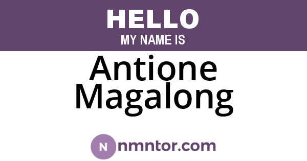 Antione Magalong